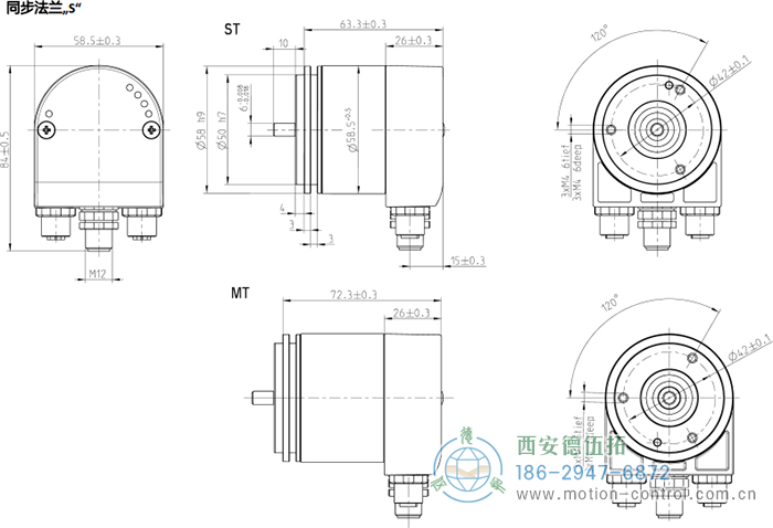 AC58-Profinet光電絕對值通用編碼器 - 西安德伍拓自動化傳動系統有限公司